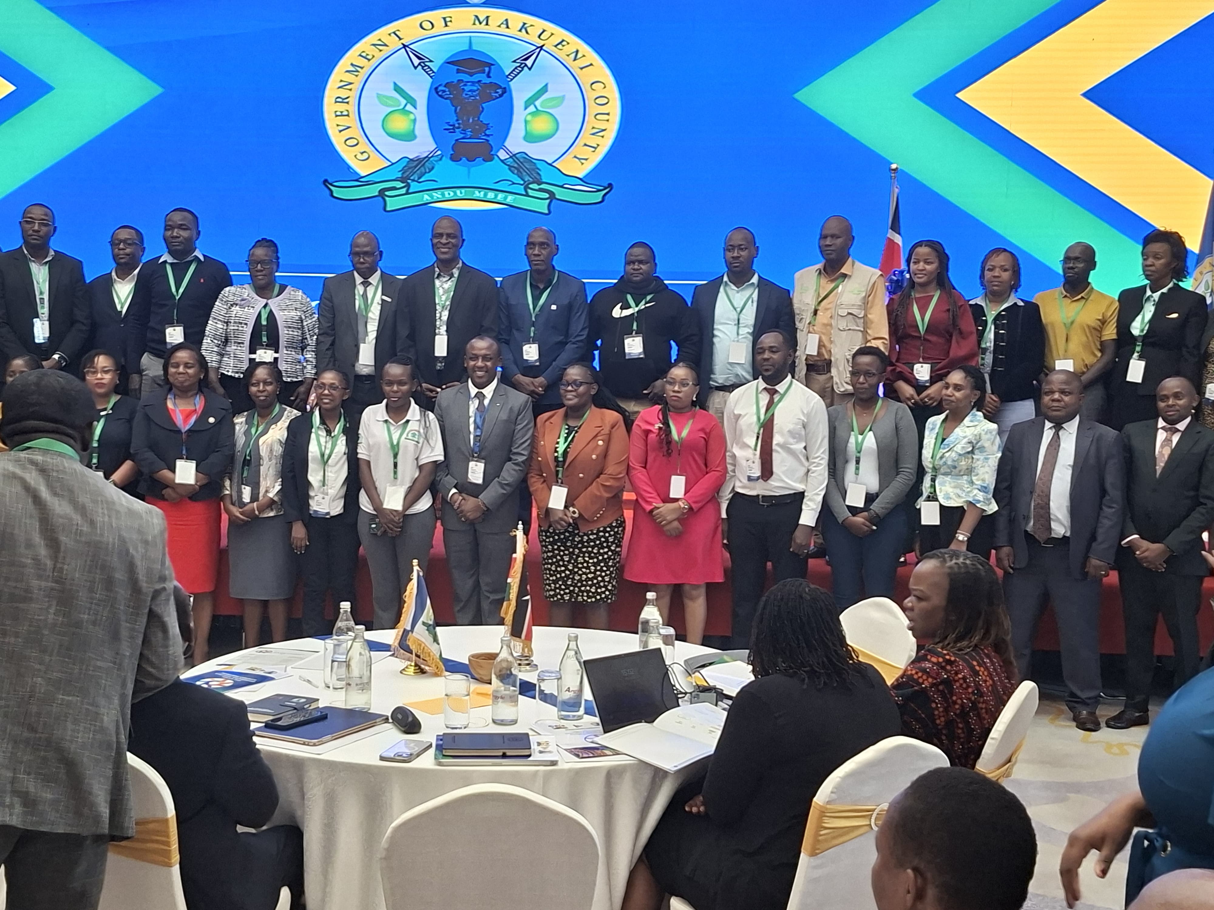 Dr Mary Ndolo next to the governor of Makueni County 